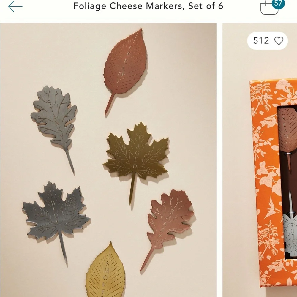 Anthropologie stylish leaf